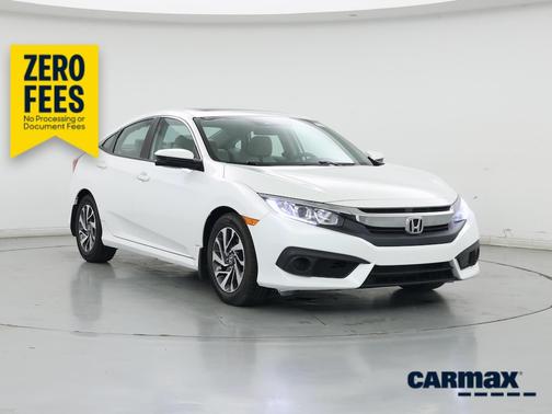 White 2018 Honda Civic EX
