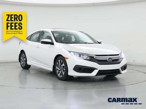 White 2018 Honda Civic EX