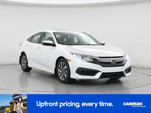 White 2018 Honda Civic EX