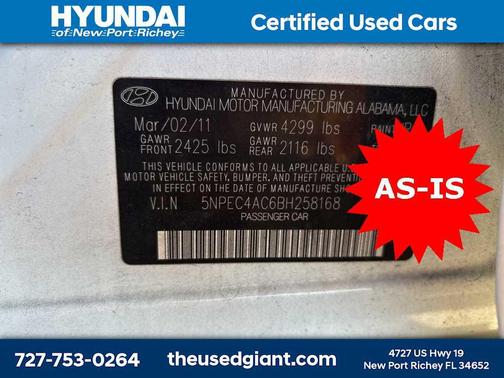 2011 Hyundai SONATA Limited