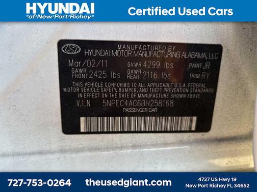2011 Hyundai SONATA Limited