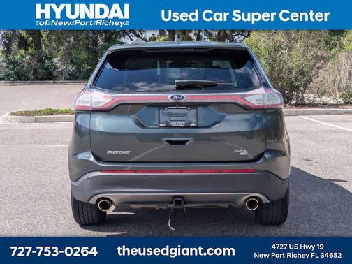 White Platinum Metallic Tri-Coat 2015 Ford Edge SEL