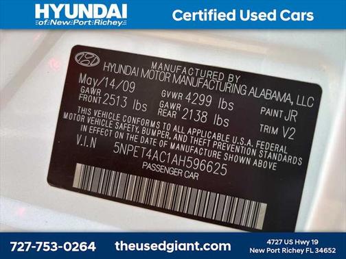 2010 Hyundai SONATA GLS
