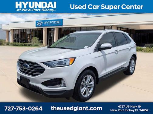 Star White Metallic Tri-Coat 2020 Ford Edge SEL