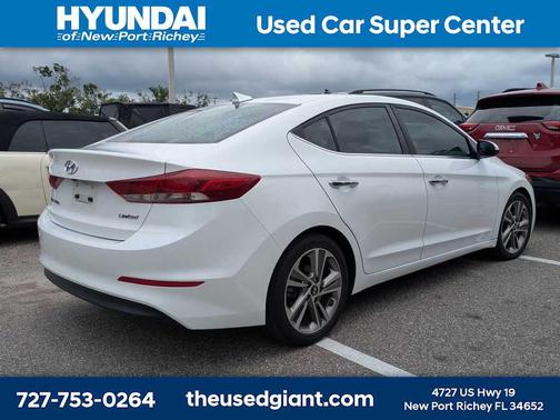 Quartz White Pearl 2017 Hyundai ELANTRA Limited