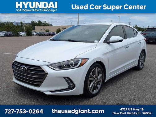Quartz White Pearl 2017 Hyundai ELANTRA Limited