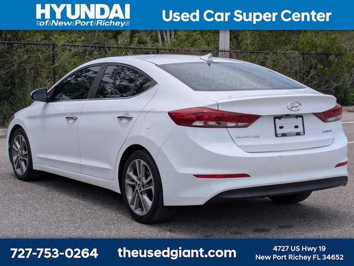 Quartz White Pearl 2017 Hyundai ELANTRA Limited
