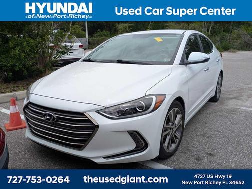 Quartz White Pearl 2017 Hyundai ELANTRA Limited