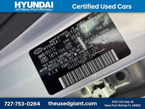 2012 Hyundai Accent GS