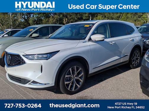 Platinum White Pearl 2023 Acura MDX Technology Package