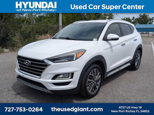 Dazzling White 2019 Hyundai TUCSON Limited