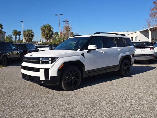 Serenity White 2026 Hyundai SANTA FE HEV Calligraphy