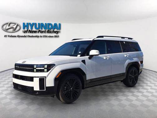 Serenity White 2026 Hyundai SANTA FE HEV Calligraphy