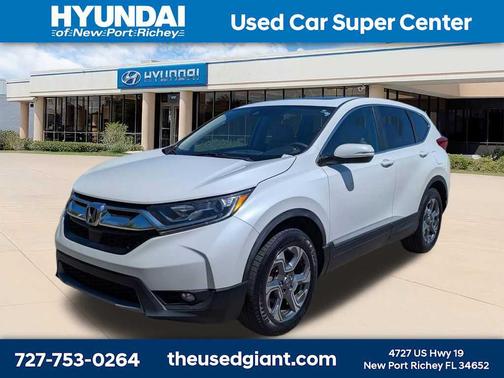 Platinum White Pearl 2019 Honda CR-V EX