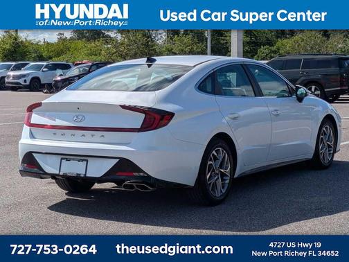 Quartz White 2021 Hyundai SONATA SEL