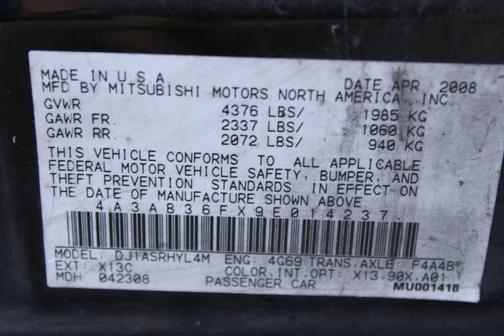 2009 Mitsubishi Galant Base