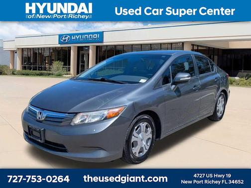 Polished Metal Metallic 2012 Honda Civic Hybrid Base