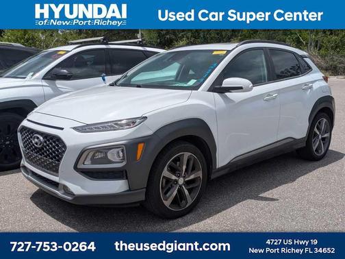 Chalk White 2019 Hyundai KONA Limited