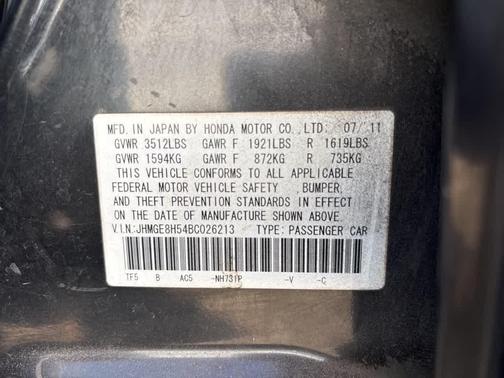 2011 Honda Fit Sport