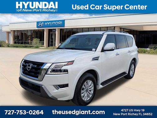 Aspen White Tricoat 2023 Nissan Armada SV 2WD