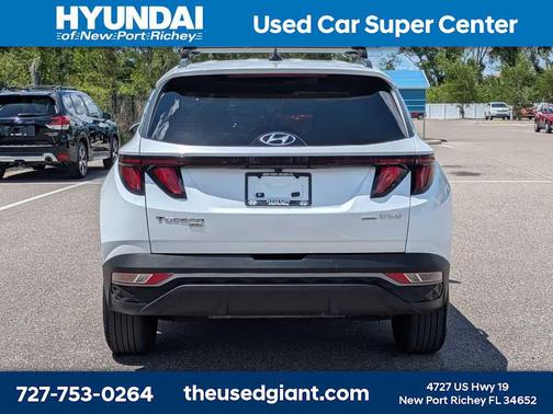 White Pearl 2024 Hyundai TUCSON Hybrid Blue
