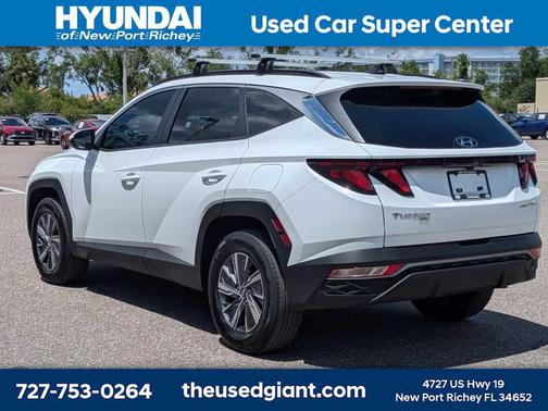 White Pearl 2024 Hyundai TUCSON Hybrid Blue