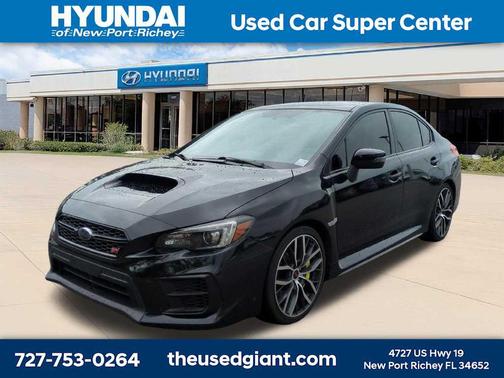 Crystal Black Silica 2021 Subaru WRX STI Limited w/Lip