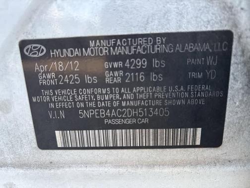 2013 Hyundai SONATA GLS