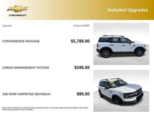Oxford White 2023 Ford Bronco Sport Big Bend