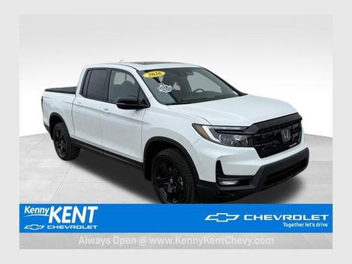 Platinum White Pearl 2026 Honda Ridgeline Black