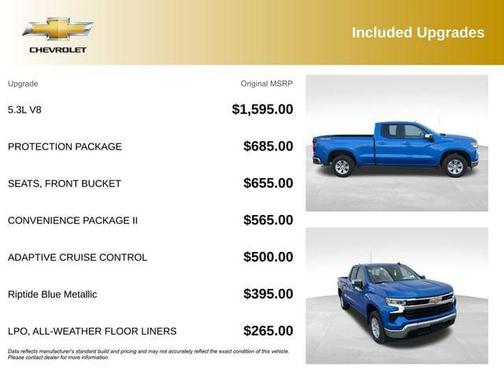 Riptide Blue Metallic 2025 Chevrolet Silverado 1500 LT