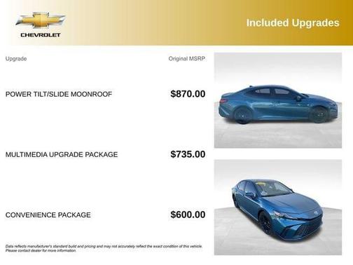 Blue 2025 Toyota Camry SE