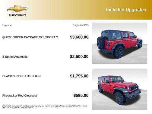 Firecracker Red Clearcoat 2025 Jeep Wrangler Sport S