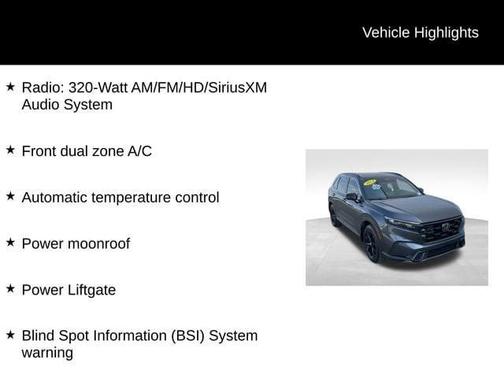Crystal Black Pearl 2024 Honda CR-V Hybrid Sport AWD