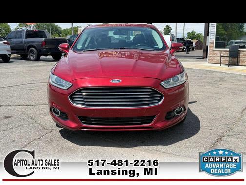 Red 2014 Ford Fusion Titanium