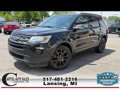 Black 2019 Ford Explorer XLT Sport Utility 4D