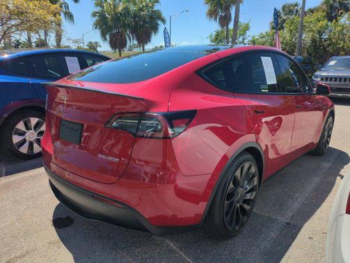 Red Multi-Coat 2023 Tesla Model Y Performance Dual Motor All-Wheel Drive