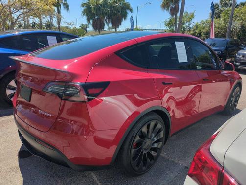 Red Multi-Coat 2023 Tesla Model Y Performance Dual Motor All-Wheel Drive