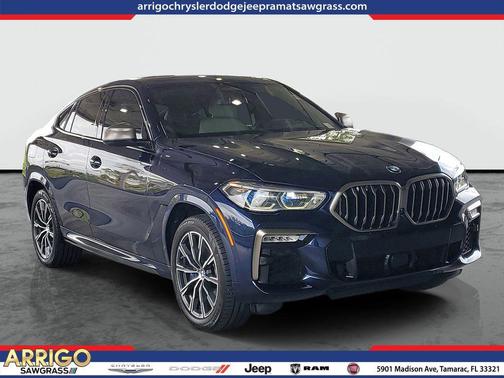 Blue 2021 BMW X6 M50i