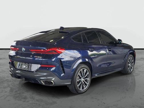 Blue 2021 BMW X6 M50i