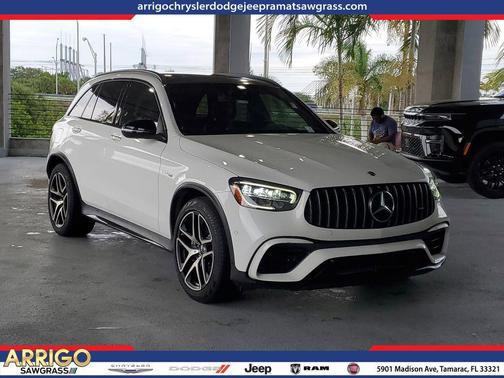 White 2021 Mercedes-Benz AMG GLC 63 4MATIC