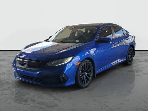 Blue 2020 Honda Civic LX