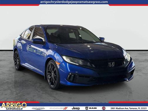 Blue 2020 Honda Civic LX