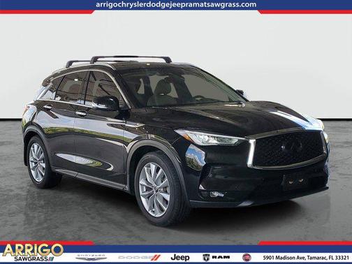 Black Obsidian 2021 INFINITI QX50 LUXE AWD