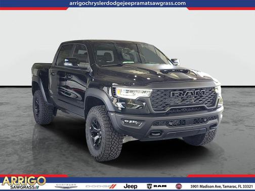 Diamond Black Crystal Pearlcoat 2026 RAM 1500 RHO Crew Cab 4x4 5'7' Box