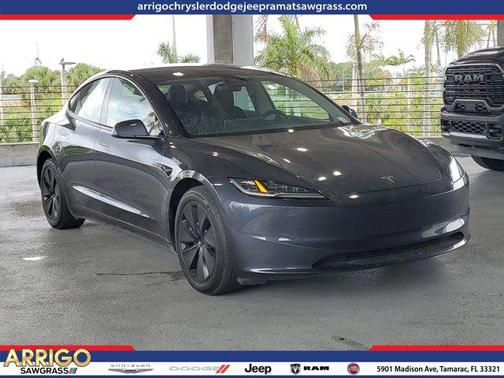Black 2025 Tesla Model 3 Long Range