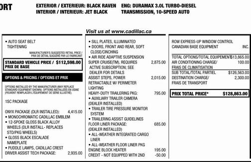2023 Cadillac Escalade Sport