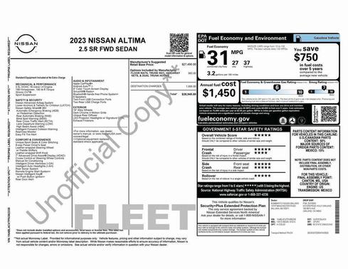 2023 Nissan Altima SR FWD