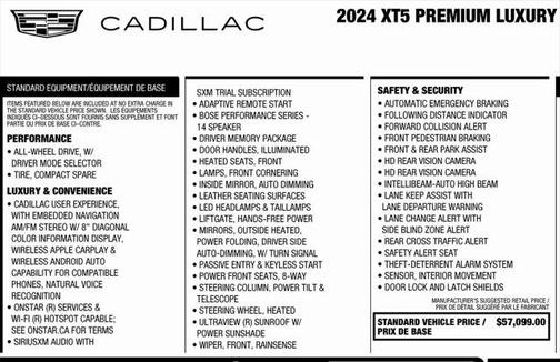 2024 Cadillac XT5 Premium Luxury