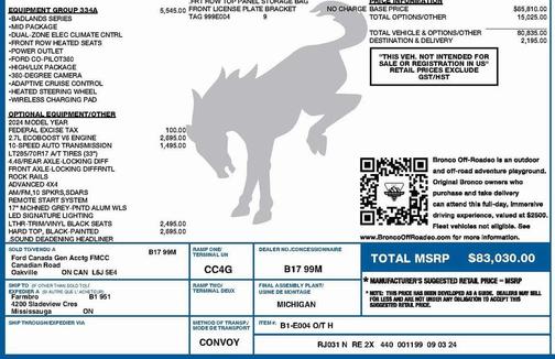 2024 Ford Bronco Badlands